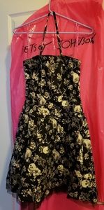 Black Skull Betsey Johnson Boutique Dress